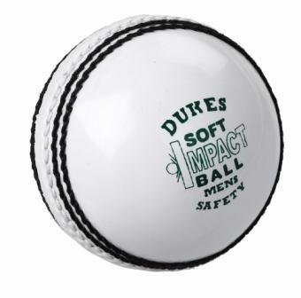Dukes WHITE Soft Impact Safety Cricket Ball - JUNIOR